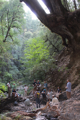 scientist group discusses river incision in the gorge