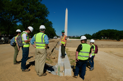 Washington Monument and National Mall turf renovation