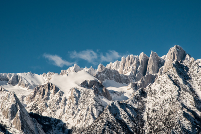 Snow cover in Sierras