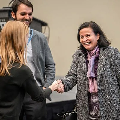 Women hand shake